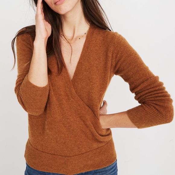 Madewell Sweaters - Madewell Wrap-Front Pullover Sweater